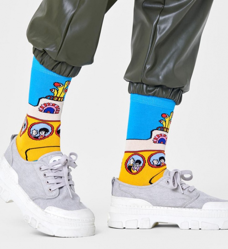 Happy Socks Beatles Yellow Submarine Socken Unisex Türkis | Schweiz 92758BSCY