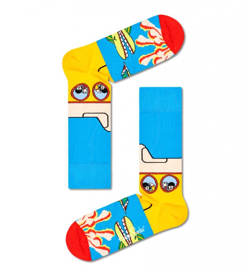 Happy Socks Beatles Yellow Submarine Socken Unisex Türkis | Schweiz 92758BSCY