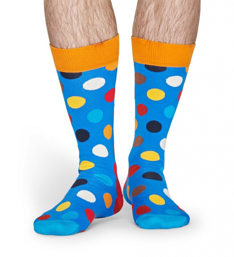 Happy Socks Big Dot Block Socken Unisex Navy | Schweiz 34510ZPMD