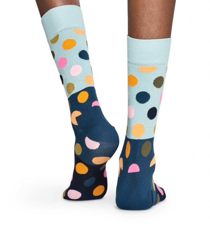 Happy Socks Big Dot Block Socken Unisex Grün | Schweiz 28406SVPD