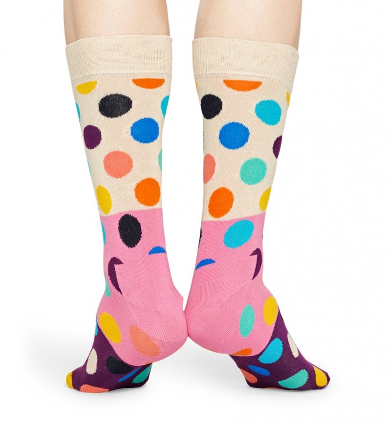 Happy Socks Big Dot Block Socken Unisex Beige | Schweiz 21573QZVM