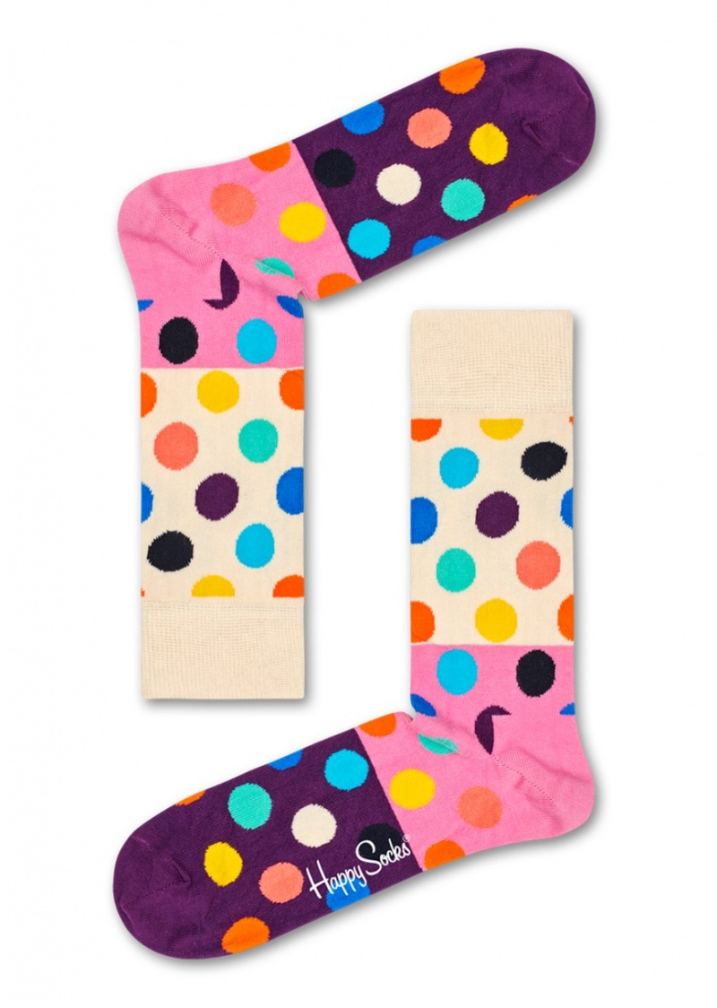 Happy Socks Big Dot Block Socken Unisex Beige | Schweiz 21573QZVM