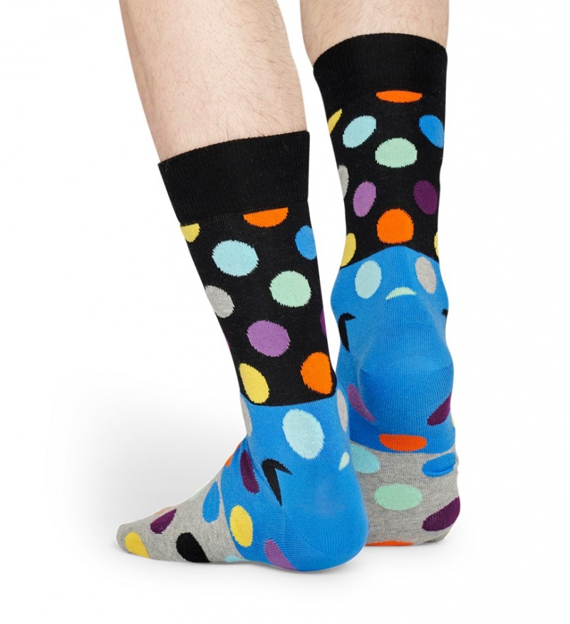 Happy Socks Big Dot Block Socken Unisex Schwarz | Schweiz 98351IMNS