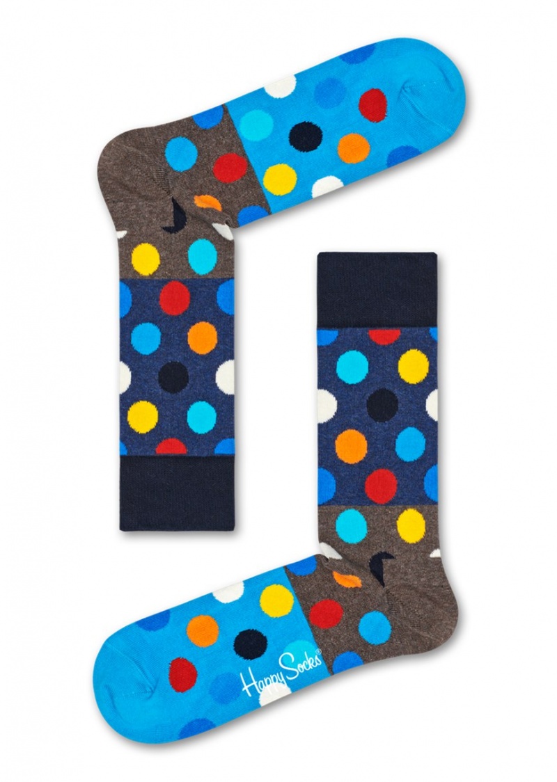 Happy Socks Big Dot Block Socken Unisex Navy | Schweiz 15068UIFZ