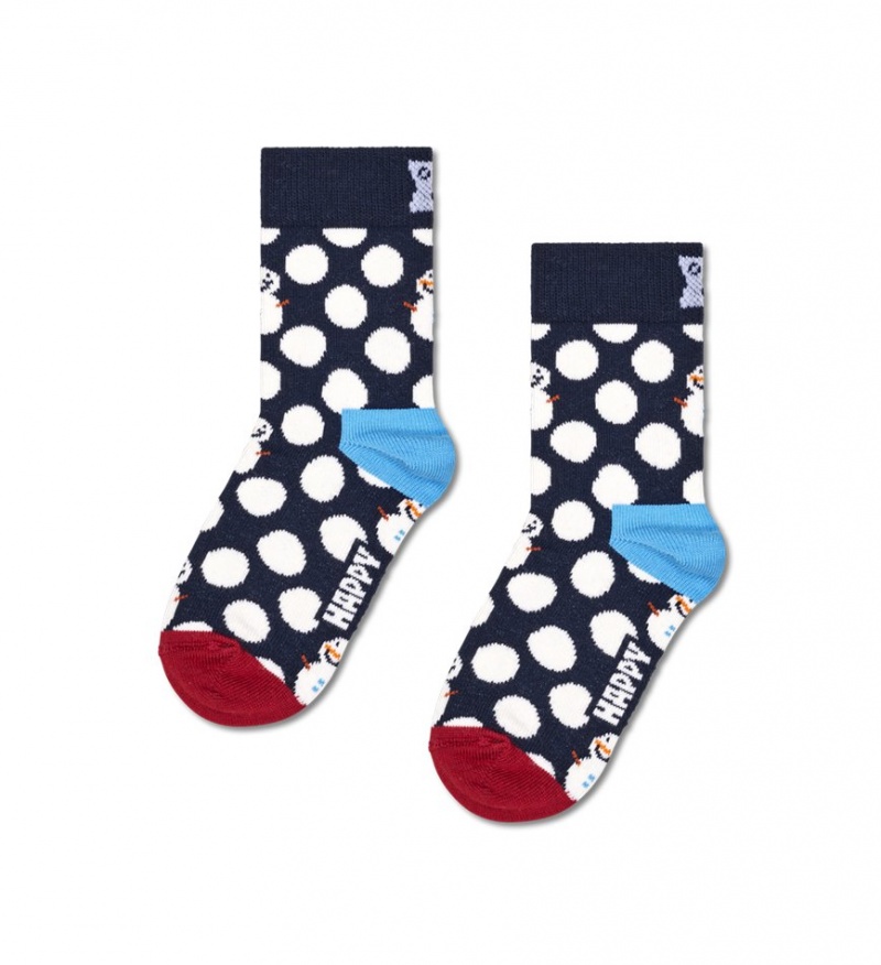 Happy Socks Big Dot Snowman Socken Kinder Navy | Schweiz 16083FNZI