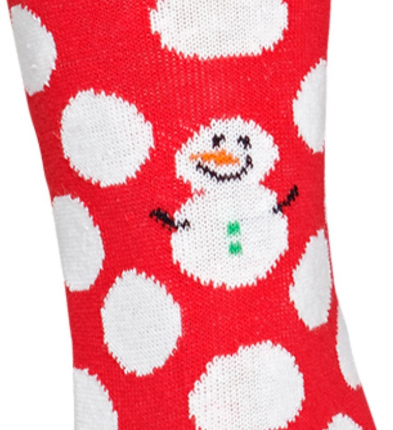 Happy Socks Big Dot Snowman Socken Kinder Rot | Schweiz 12946MDYP