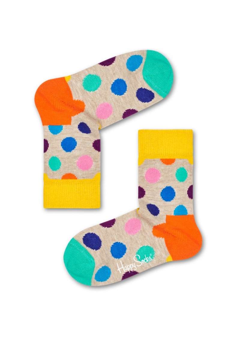 Happy Socks Big Dot Socken Kinder Beige | Schweiz 68431KCGQ