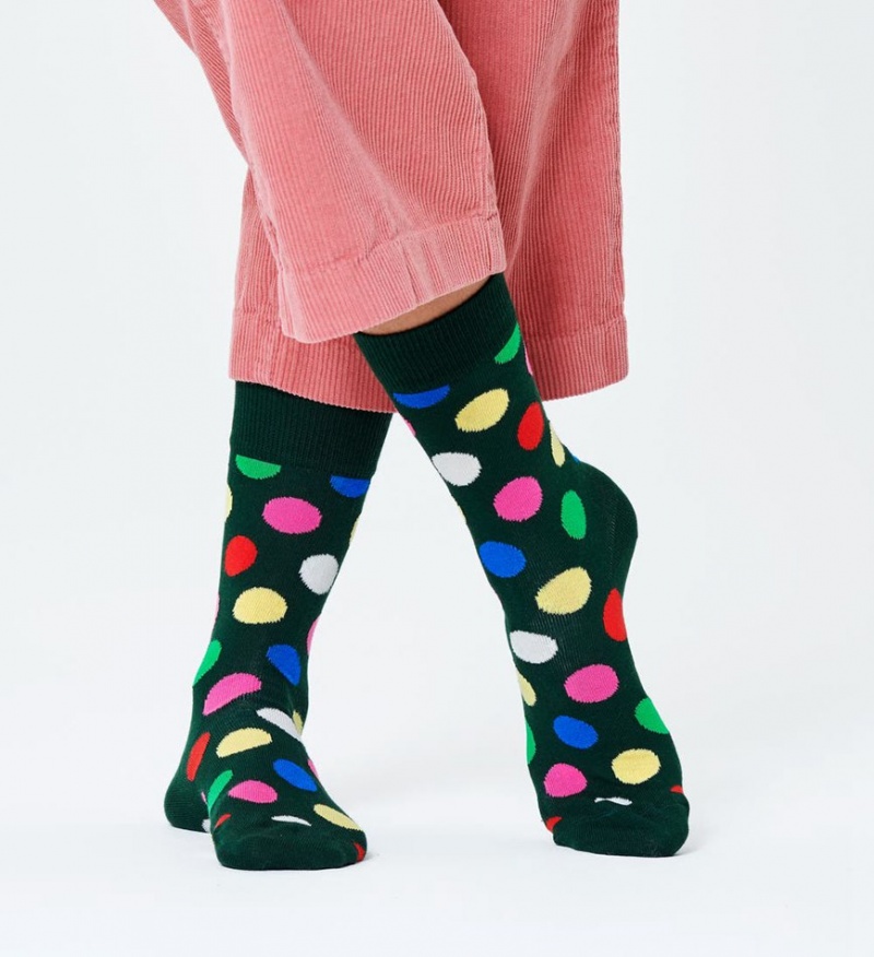 Happy Socks Big Dot Socken Unisex Dunkelgrün | Schweiz 79061ICVT