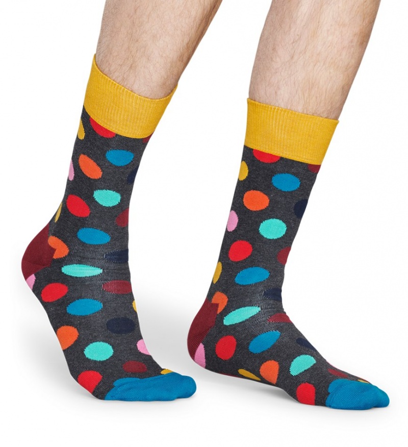 Happy Socks Big Dot Socken Unisex Grau | Schweiz 85294XSVG