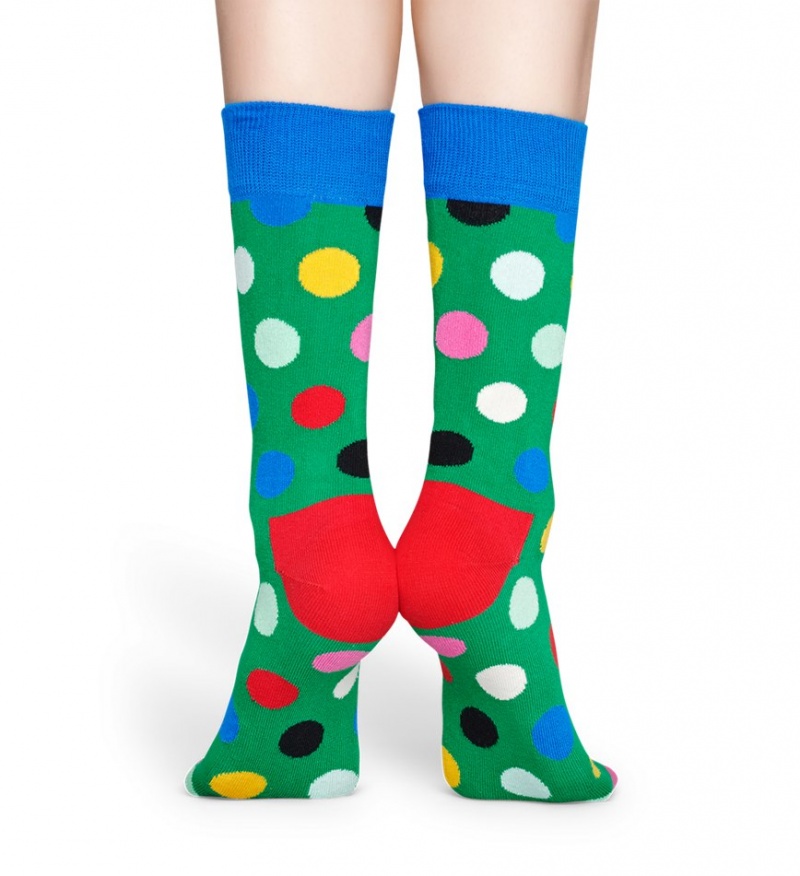 Happy Socks Big Dot Socken Unisex Grün | Schweiz 15246JWKA