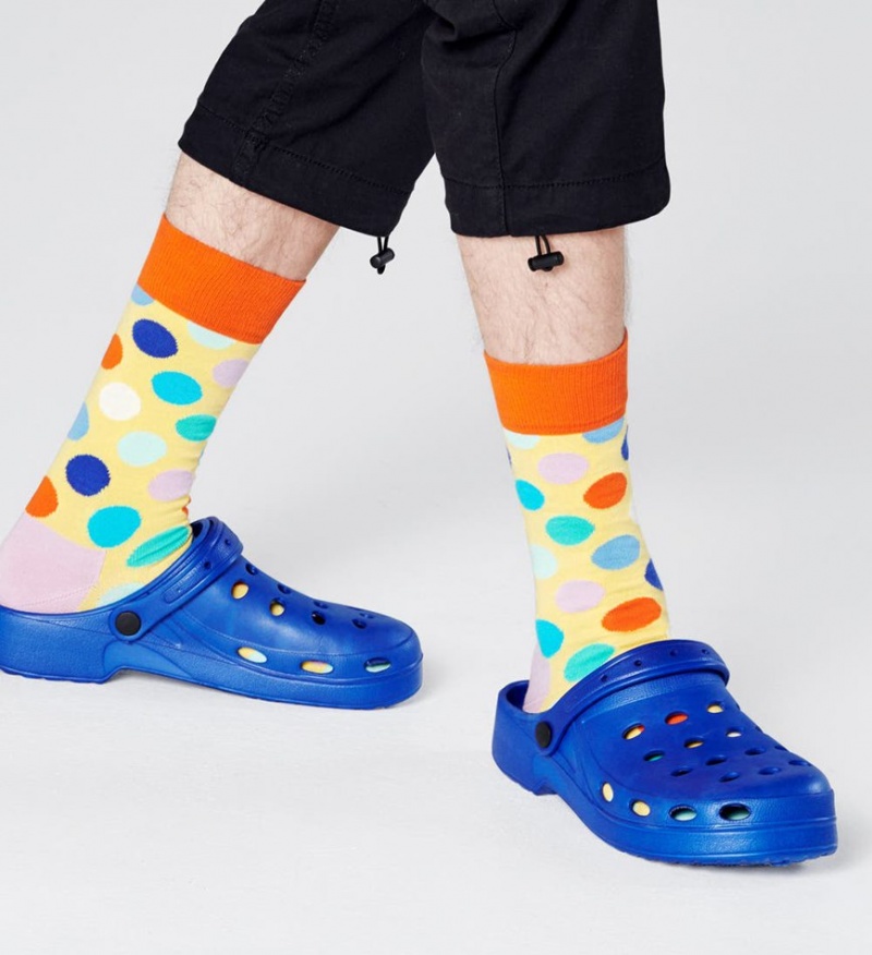 Happy Socks Big Dot Socken Unisex Hellgelb | Schweiz 61958WMVR