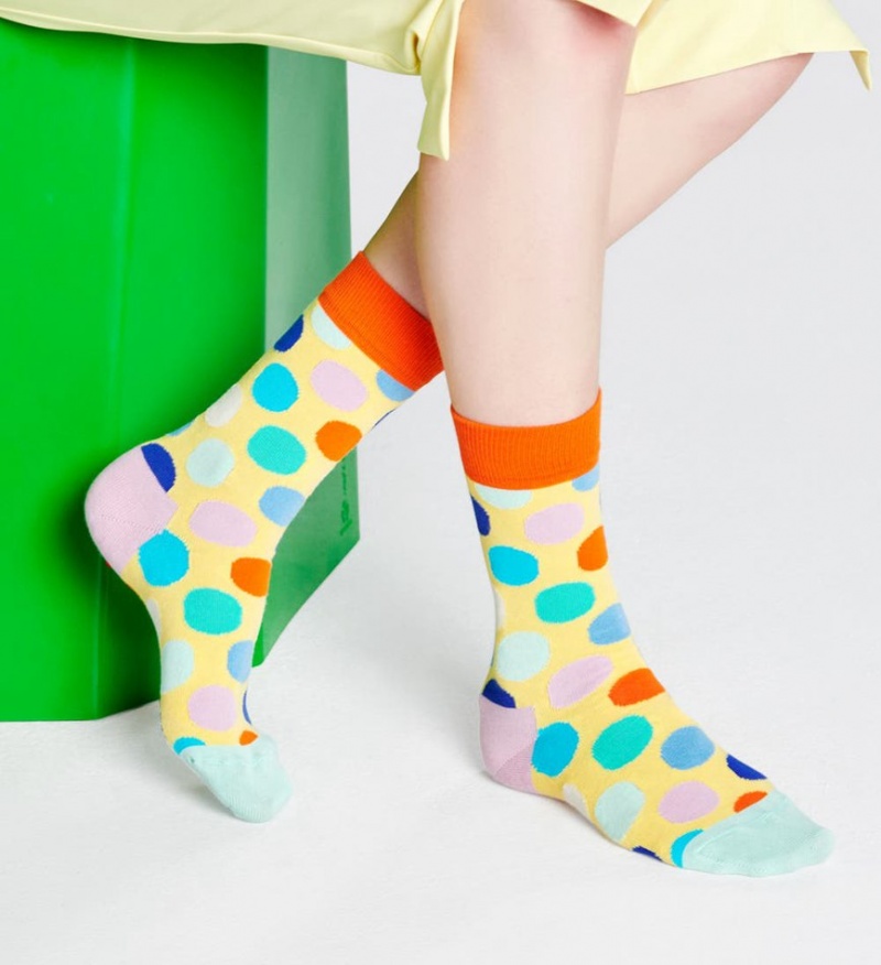 Happy Socks Big Dot Socken Unisex Hellgelb | Schweiz 61958WMVR