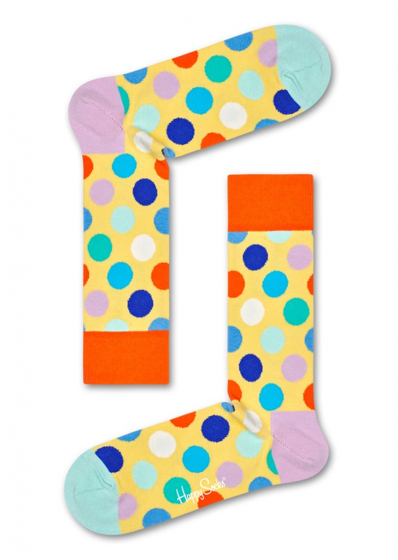 Happy Socks Big Dot Socken Unisex Hellgelb | Schweiz 61958WMVR