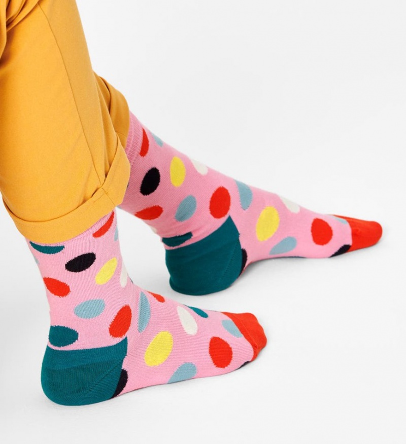 Happy Socks Big Dot Socken Unisex Hellrosa | Schweiz 84305MFBV