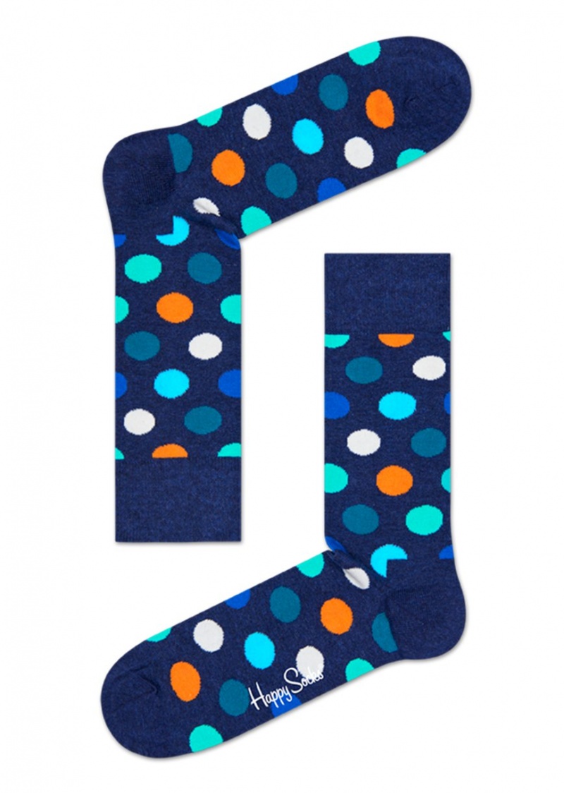 Happy Socks Big Dot Socken Unisex Navy | Schweiz 86907FKIB