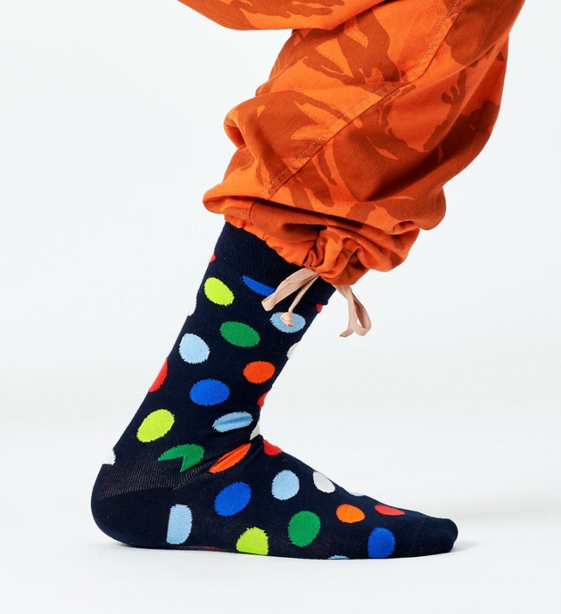 Happy Socks Big Dot Socken Unisex Navy | Schweiz 49506ZUMC