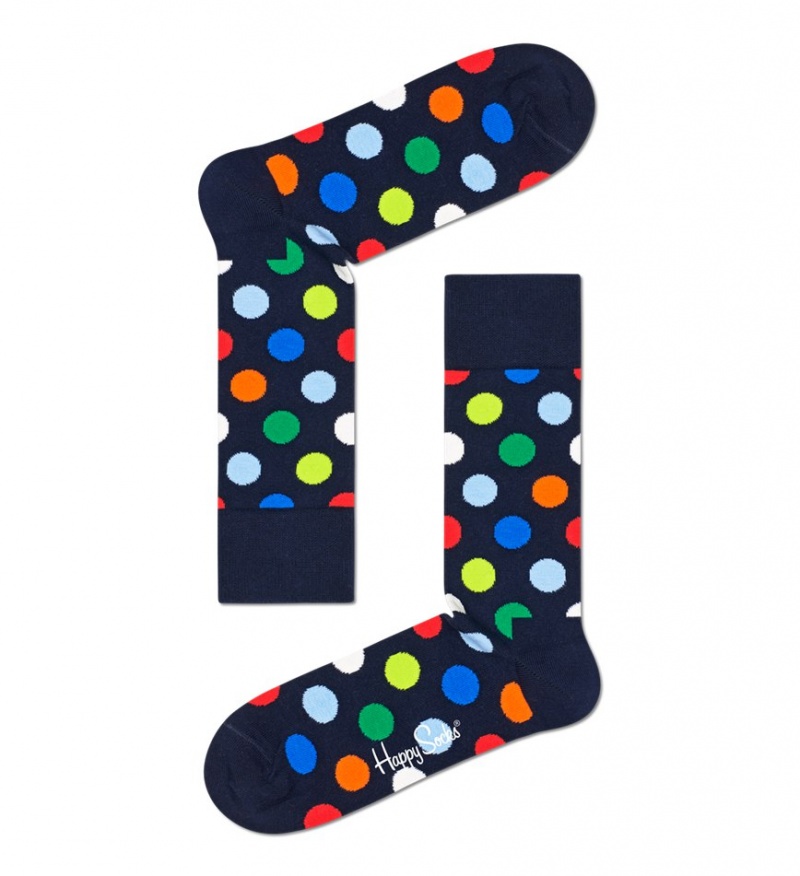 Happy Socks Big Dot Socken Unisex Navy | Schweiz 49506ZUMC