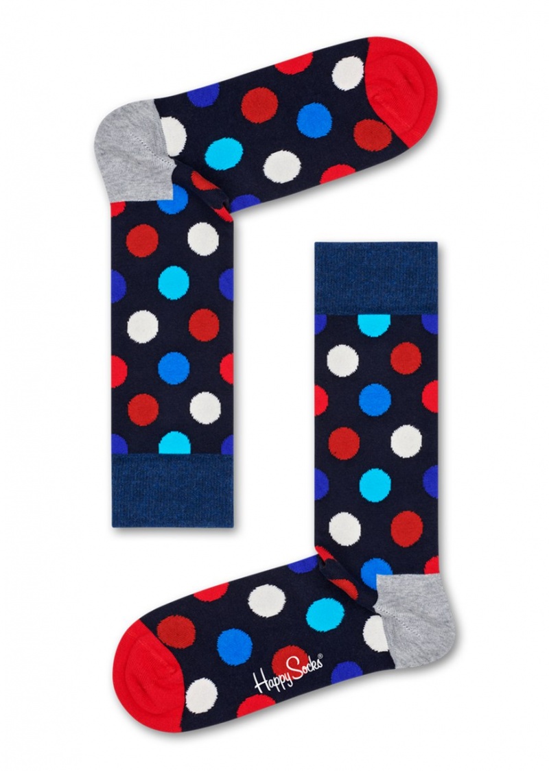 Happy Socks Big Dot Socken Unisex Navy | Schweiz 92417EPBL