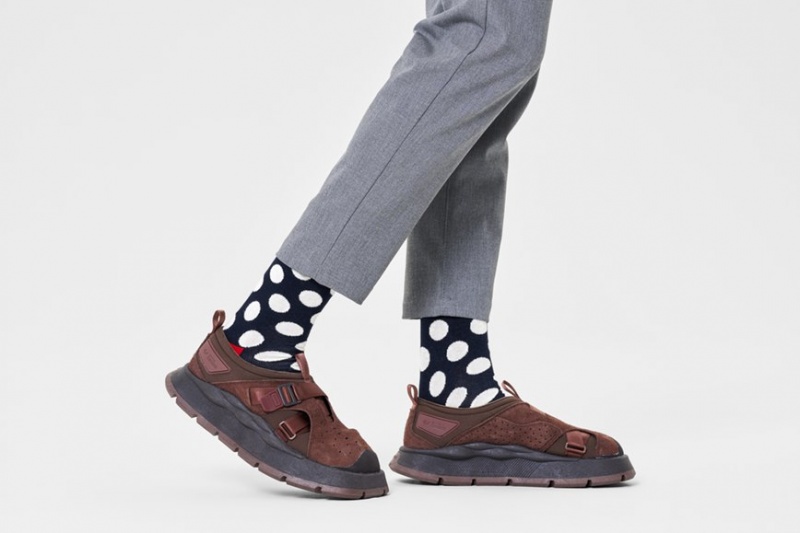 Happy Socks Big Dot Socken Unisex Navy | Schweiz 25806ZXYT