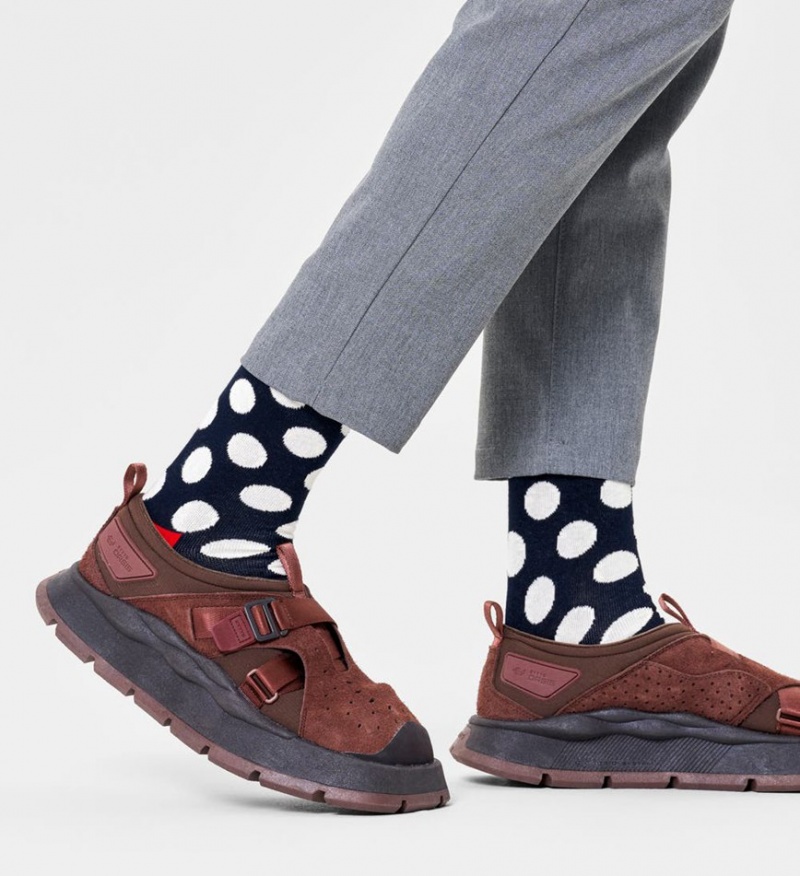 Happy Socks Big Dot Socken Unisex Navy | Schweiz 25806ZXYT