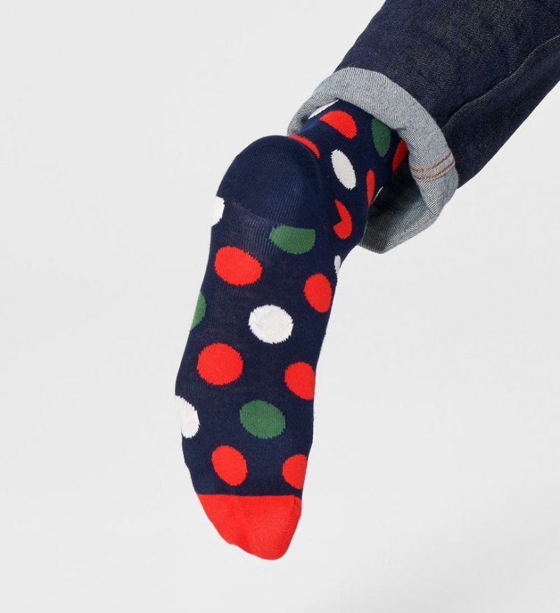 Happy Socks Big Dot Socken Unisex Navy | Schweiz 54293CHND