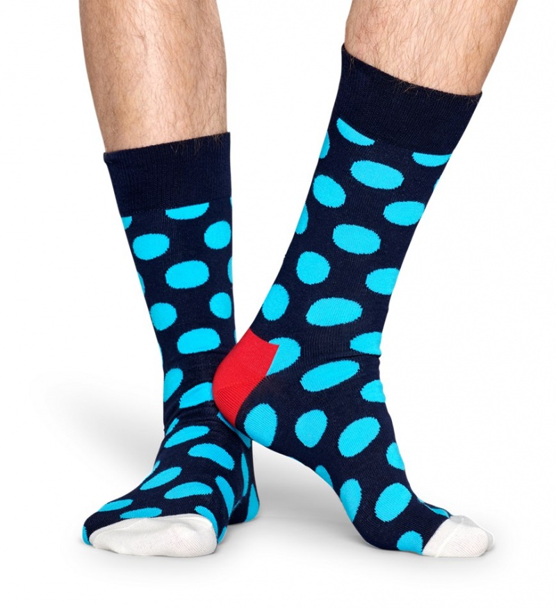 Happy Socks Big Dot Socken Unisex Navy | Schweiz 09764LEGR