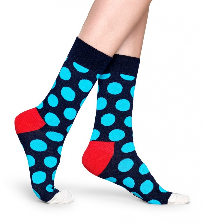 Happy Socks Big Dot Socken Unisex Navy | Schweiz 09764LEGR