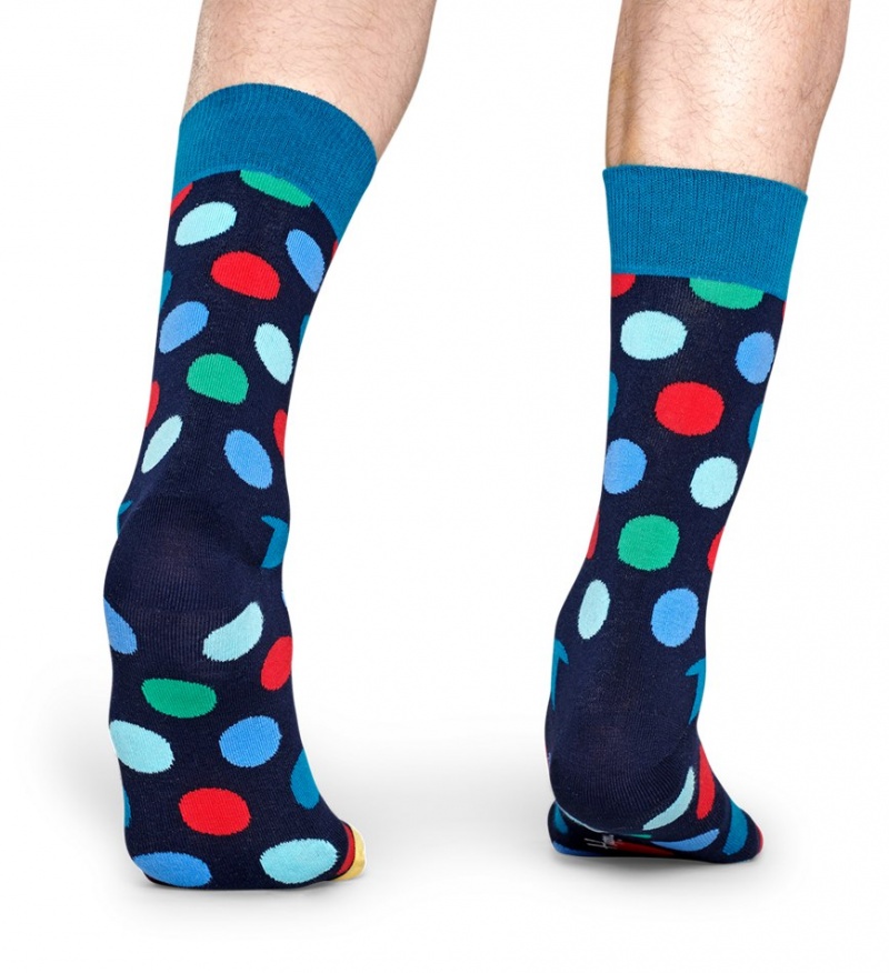 Happy Socks Big Dot Socken Unisex Navy | Schweiz 24830TLHI