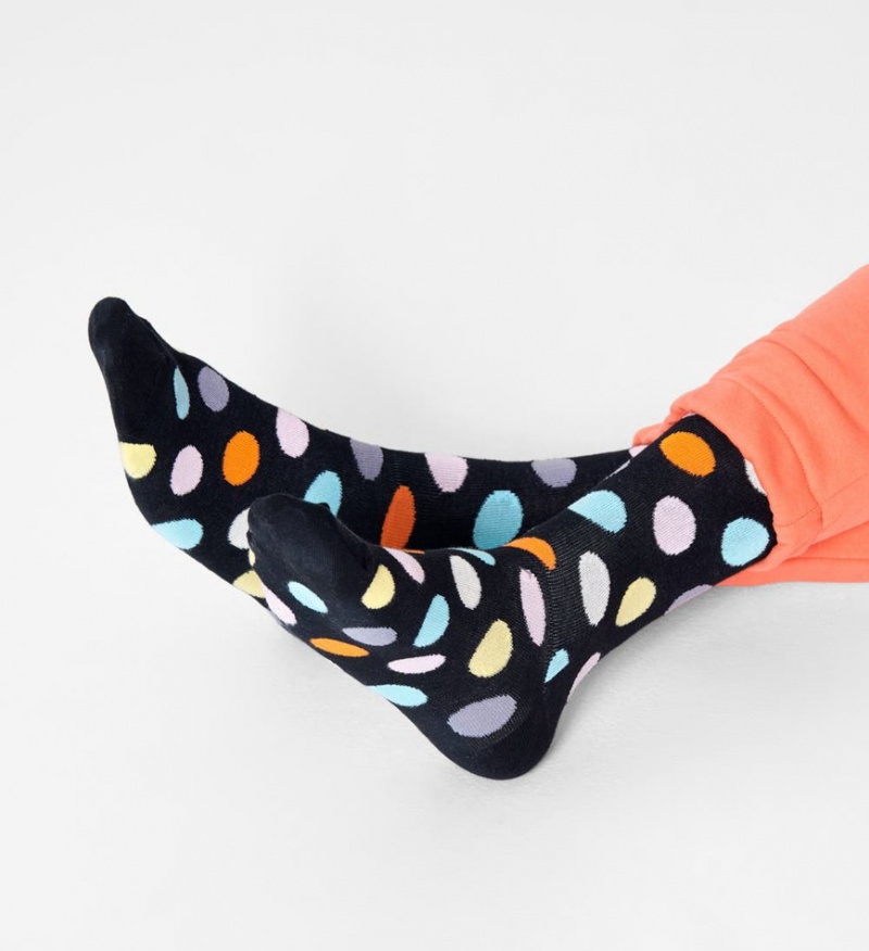 Happy Socks Big Dot Socken Unisex Schwarz | Schweiz 54896RXNH