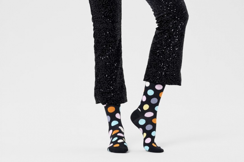 Happy Socks Big Dot Socken Unisex Schwarz | Schweiz 70896TEAO