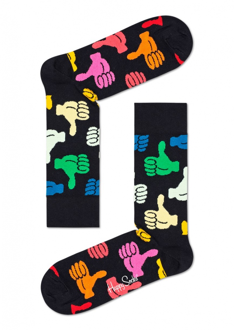 Happy Socks Big Thumbs Up Socken Unisex Schwarz | Schweiz 05861YGKT