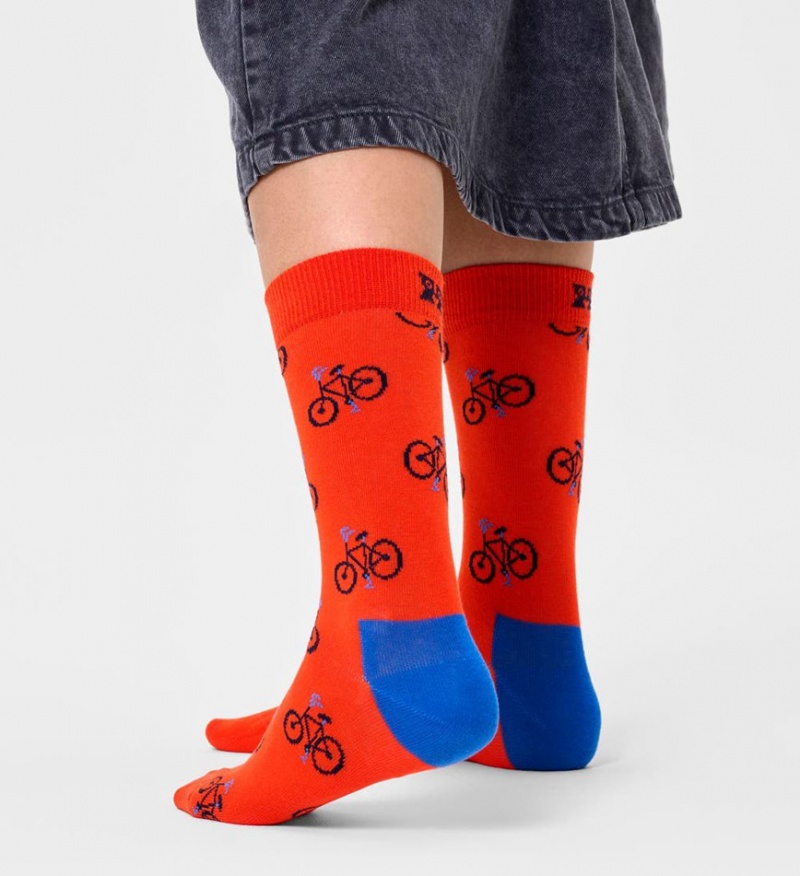 Happy Socks Bike Socken Unisex Orange | Schweiz 41387APTE