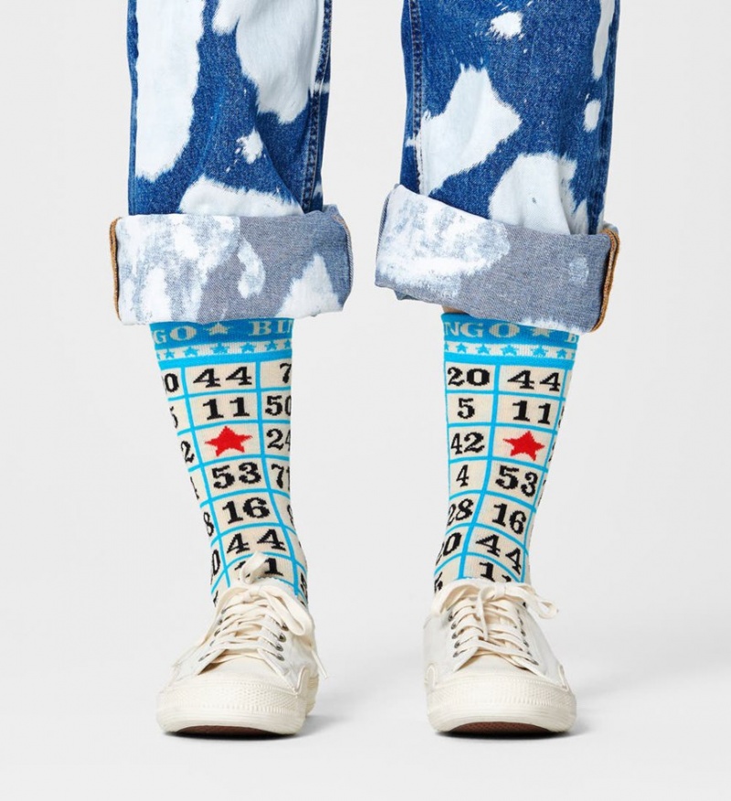 Happy Socks Bingo Socken Unisex Weiß | Schweiz 60924MJPI