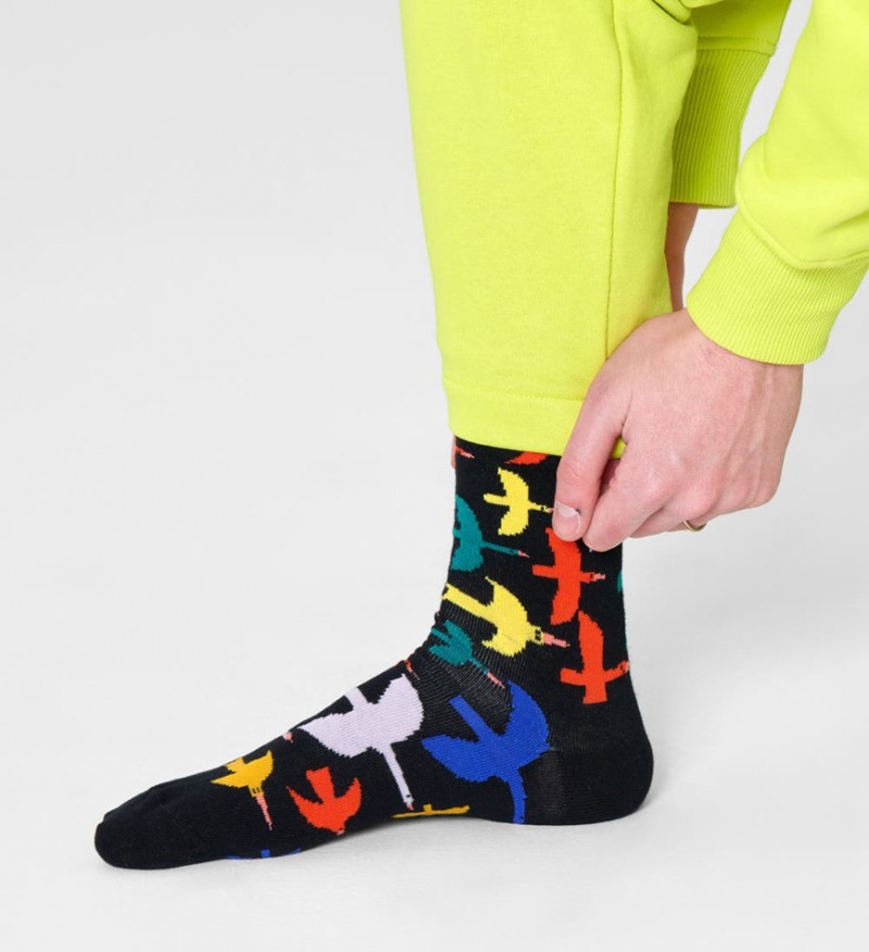 Happy Socks Bird Watch Socken Unisex Schwarz | Schweiz 71638XKPV