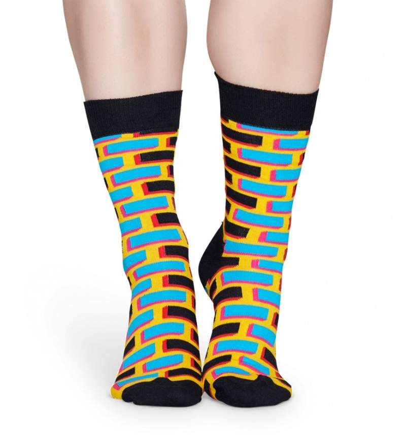 Happy Socks Brick Socken Unisex Schwarz | Schweiz 72935NSIQ