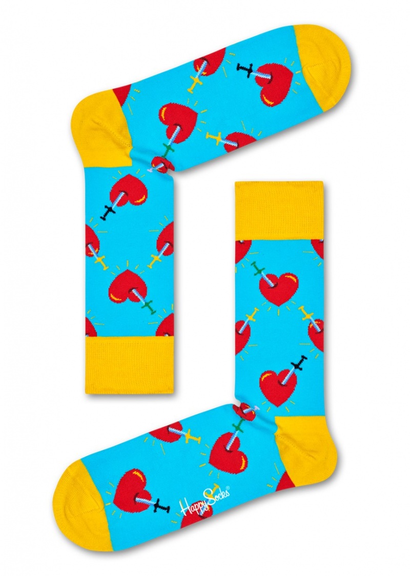 Happy Socks Broken Heart Socken Unisex Türkis | Schweiz 60934DLJP