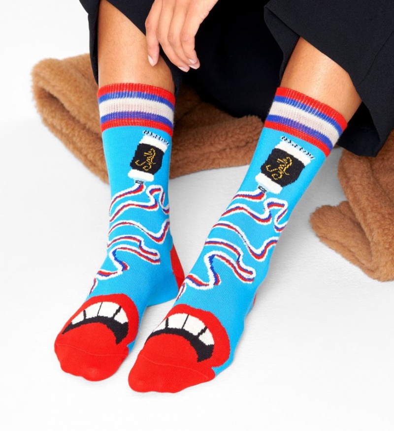 Happy Socks Brush Brush Socken Unisex Hellblau | Schweiz 15206SFVE