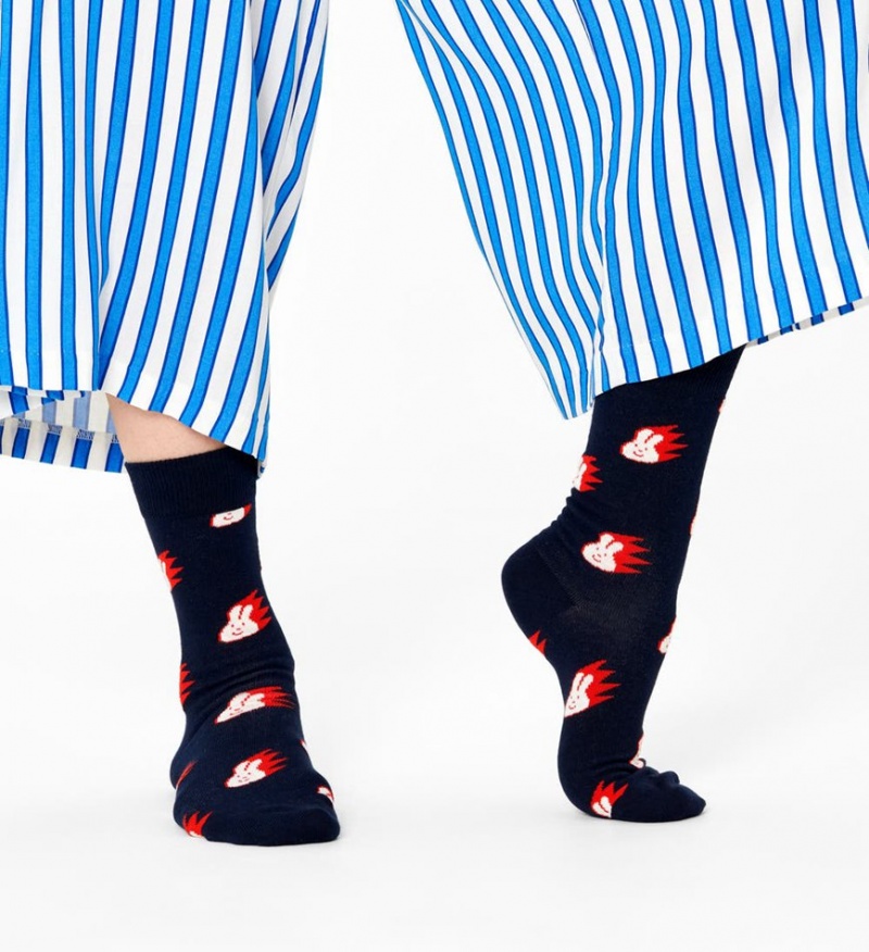 Happy Socks Bunny Socken Unisex Navy | Schweiz 19023HJFT