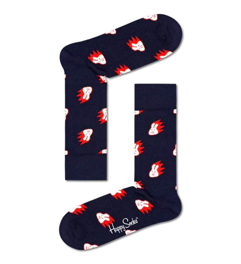 Happy Socks Bunny Socken Unisex Navy | Schweiz 19023HJFT