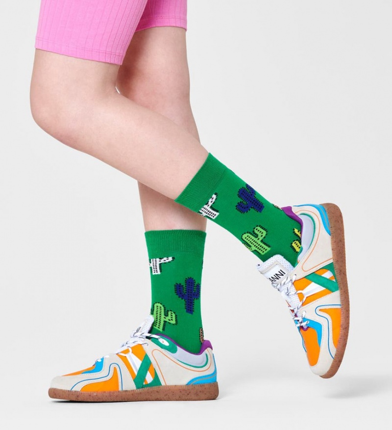 Happy Socks Cactus Socken Unisex Grün | Schweiz 75609NWVC