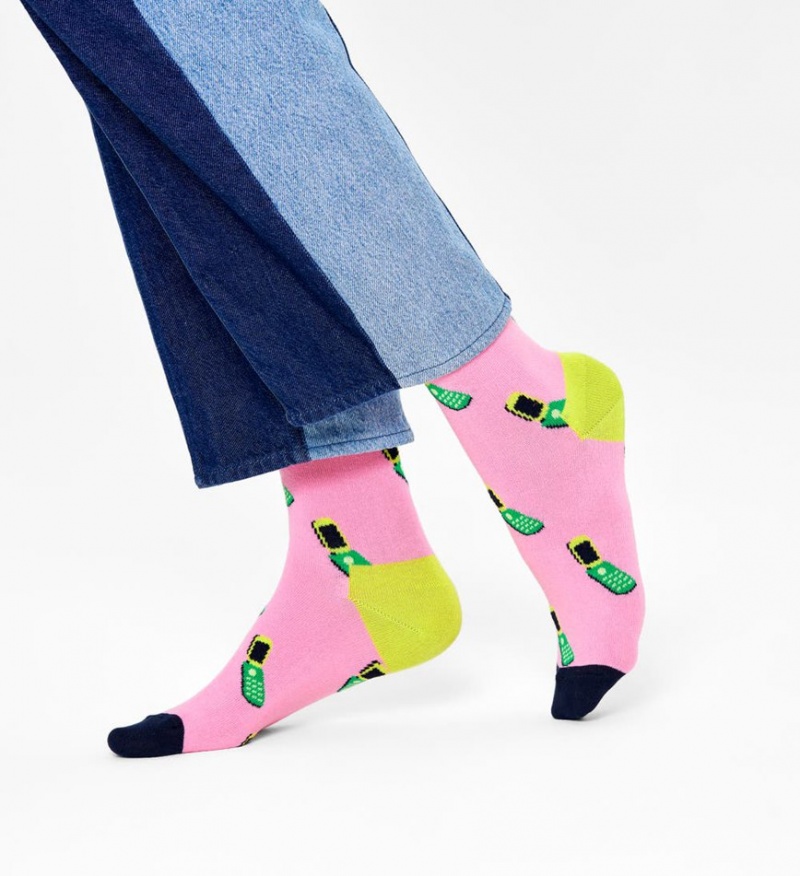 Happy Socks Call Me Maybe Socken Unisex Rosa | Schweiz 37108OFQA