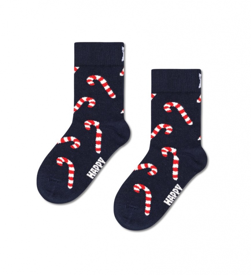 Happy Socks Candy Cane Socken Kinder Navy | Schweiz 85947MHKO