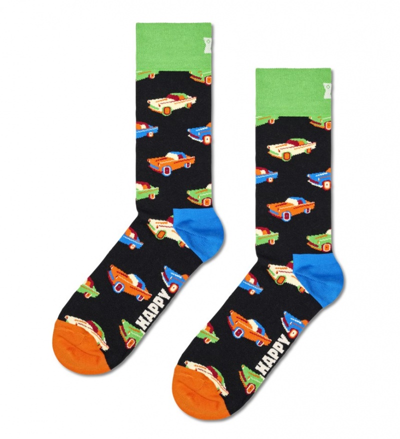 Happy Socks Car Socken Unisex Schwarz | Schweiz 28654ADOJ