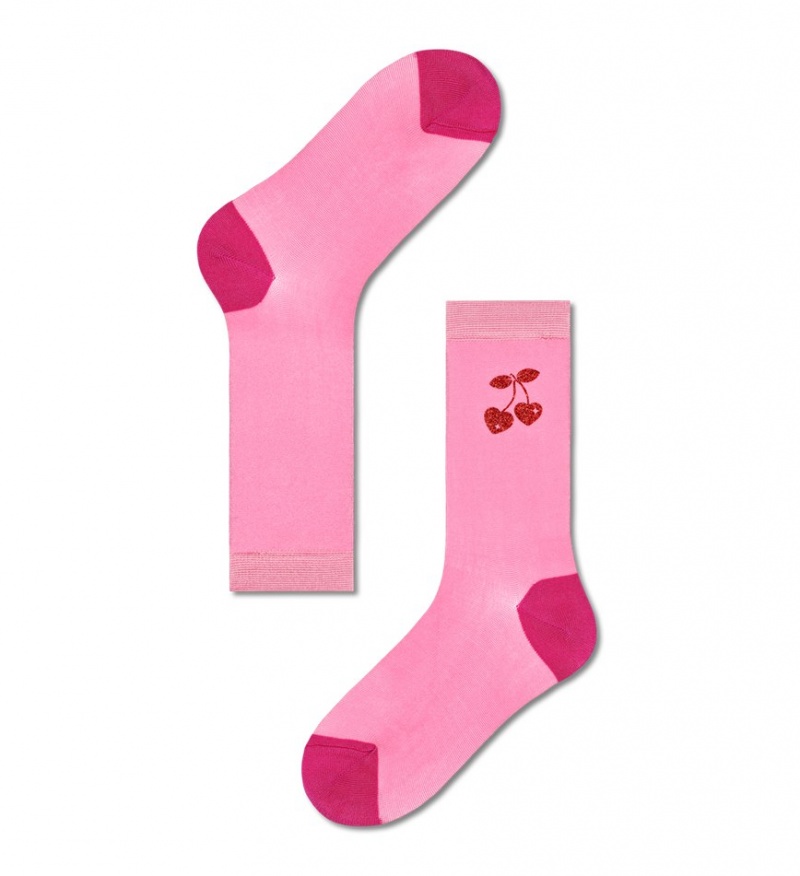 Happy Socks Caroline Crew Socken Unisex Rosa | Schweiz 56410NHPT