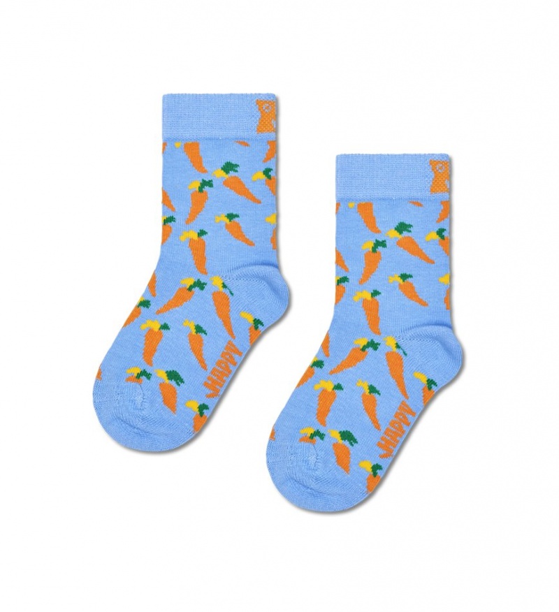 Happy Socks Carrots Socken Kinder Hellblau | Schweiz 30168KSHZ