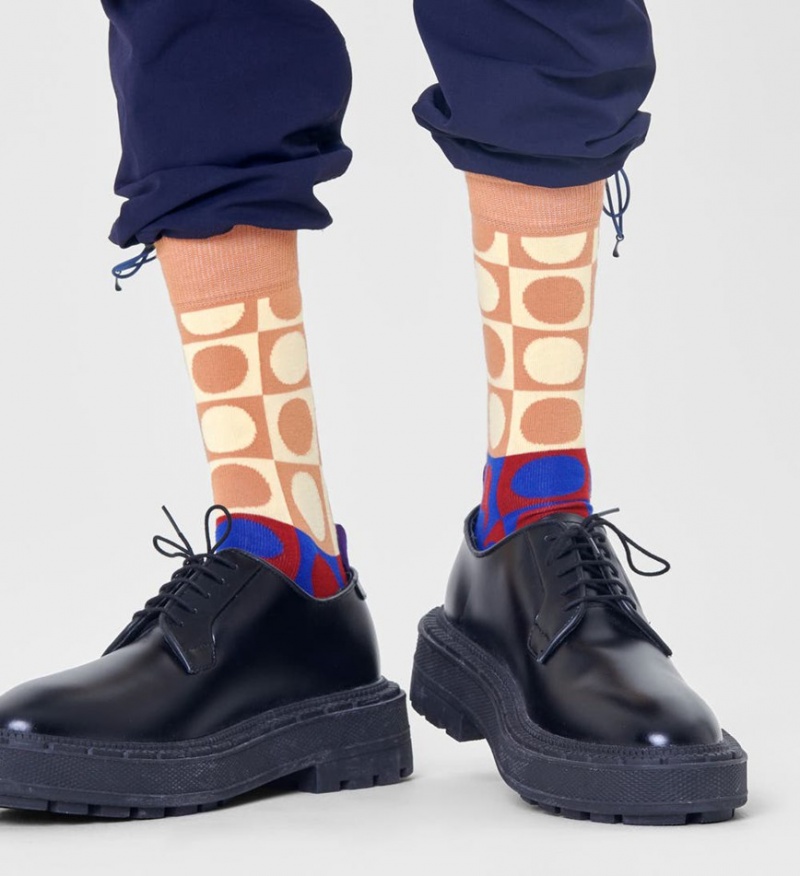 Happy Socks Check Me Out Socken Unisex Hellbraun | Schweiz 81650KNRB