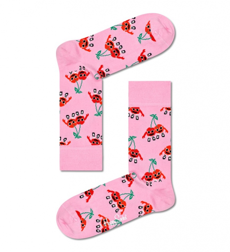 Happy Socks Cherry Mates Socken Unisex Hellrosa | Schweiz 96305SUWC