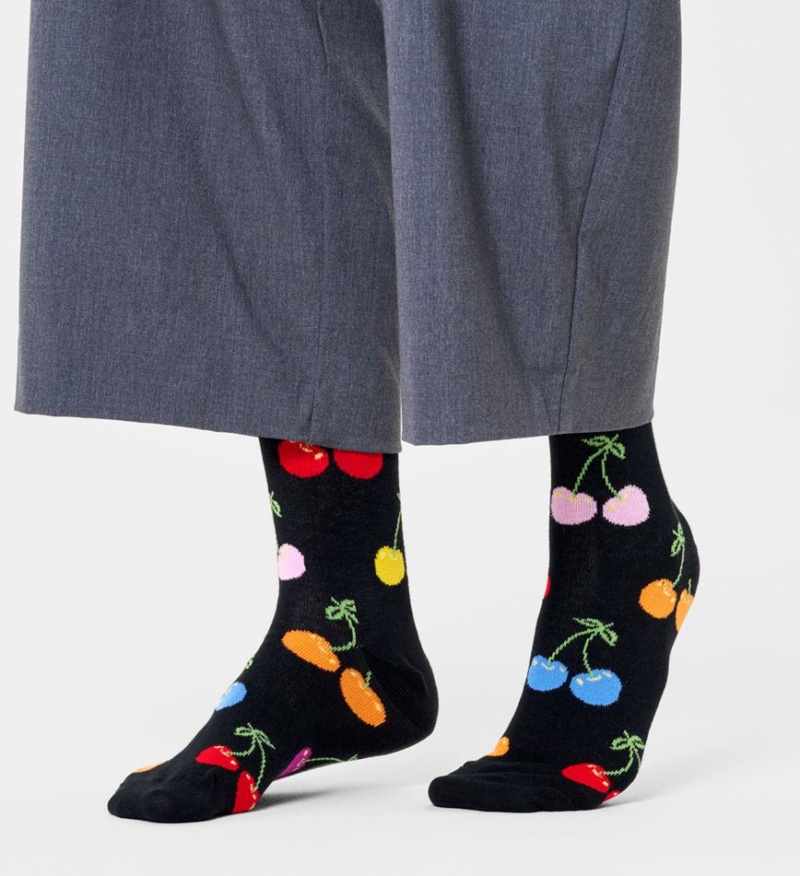 Happy Socks Cherry Socken Unisex Schwarz | Schweiz 80796MLRK