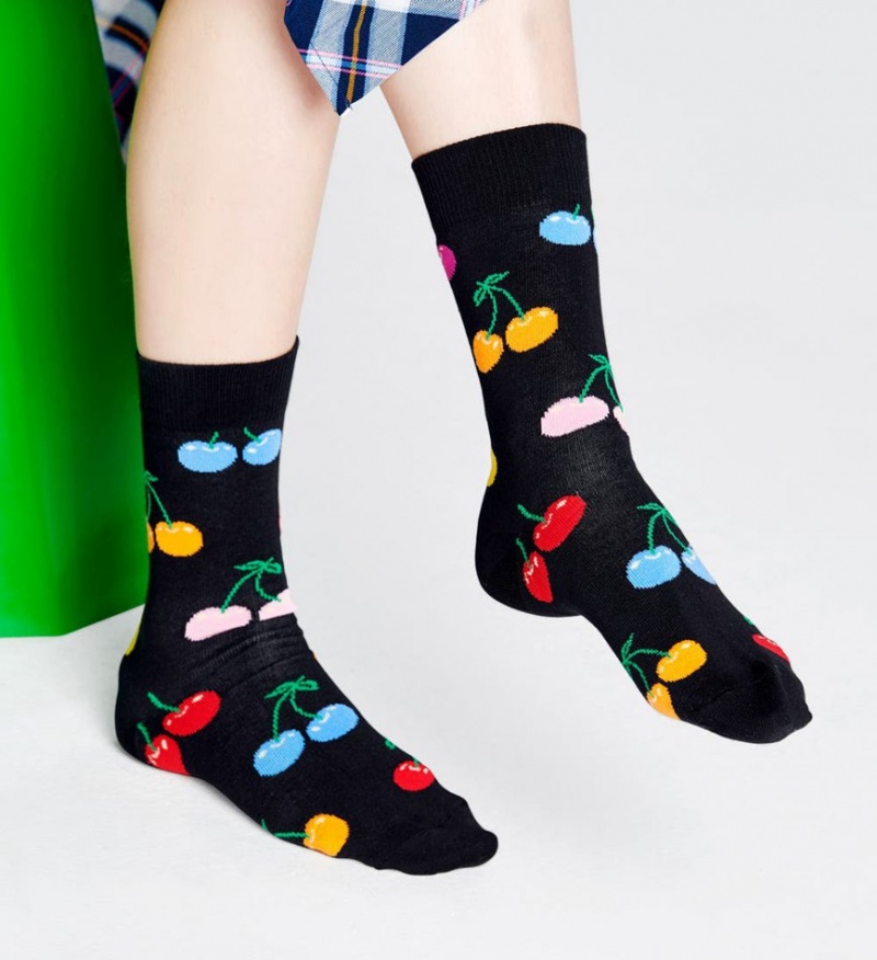 Happy Socks Cherry Socken Unisex Schwarz | Schweiz 58463AUSQ