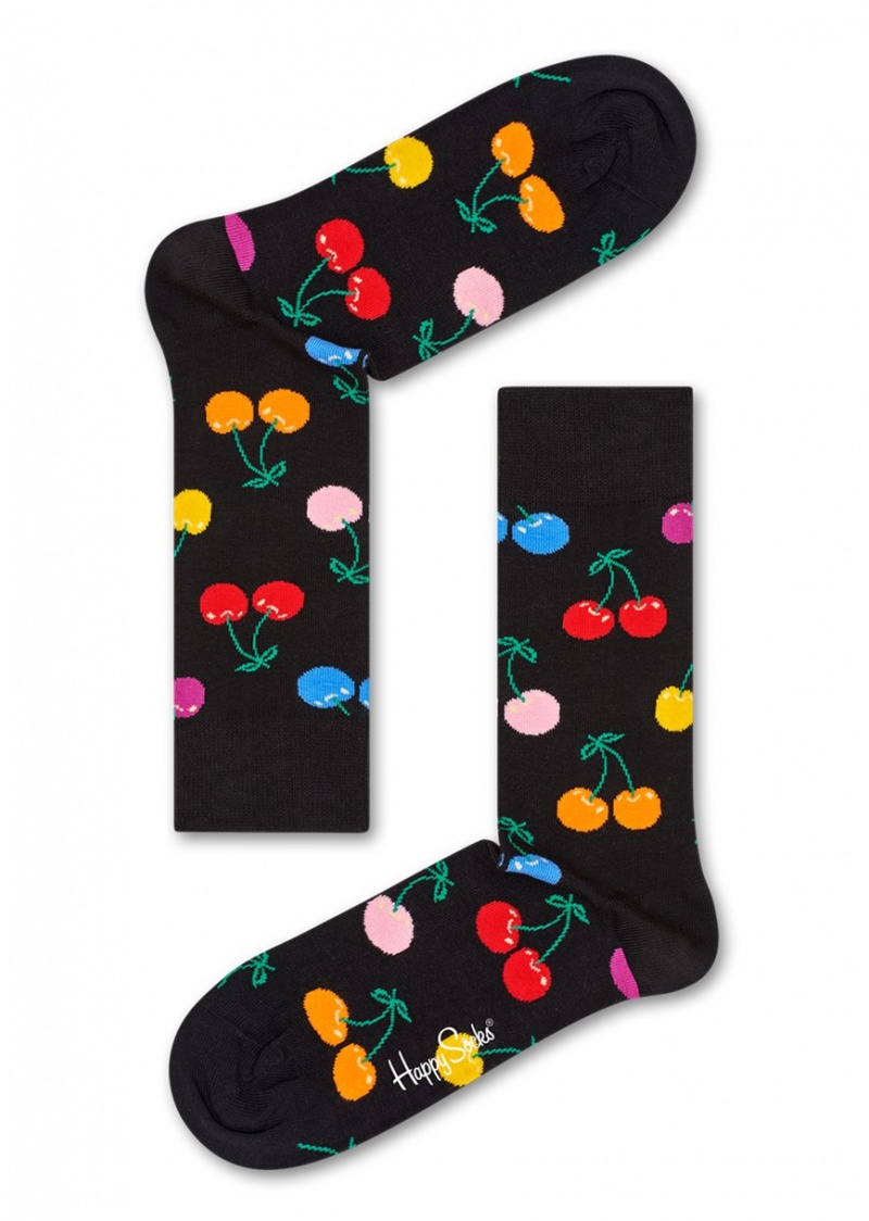 Happy Socks Cherry Socken Unisex Schwarz | Schweiz 58463AUSQ